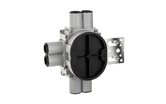 SG Veggboks 21/24mm 6-løp vertikal stender 1.5 Grå SG Veggboks 21/24mm 6-løp vertikal stender 1.5 Grå