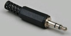 Bkl Electronic 1107003 3.5Mm Sort Metallisk Hankjønn Rett Messing Pvc Polyoksymetylen Pom Nickel
