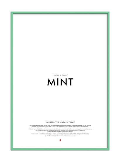Poster & Frame Mint Wood Frame   Green   A4