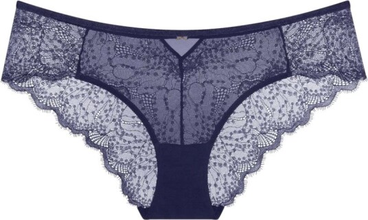 Triumph Amourette Sparkle Hipstertruse med blonder - Blå, Dame