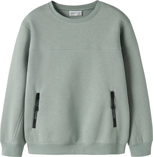 Name It Nkmleo sweatshirt til barn Green Milieu (122/128) 122/128