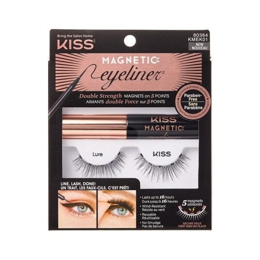 Kiss Magnetic Eyeliner Kit KMEK01C 1 par Falske øyevipper Kiss Magnetic Eyeliner Kit KMEK01C 1 par Falske øyevipper