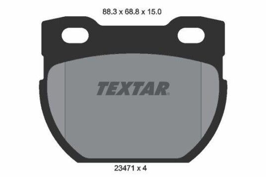 Bremseklosser TEXTAR 2347101 Bremseklosser TEXTAR 2347101