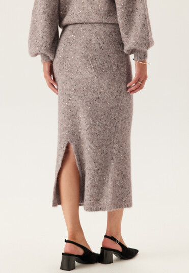 Pieces Pcmesva Hw Sequin Midi Knit Skirt