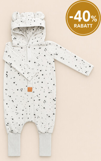Zzzforkids HELDRESS DOTS EARED JUMPSUIT 98cm (2 3år) Zzzforkids HELDRESS DOTS EARED JUMPSUIT 98cm (2 3år)