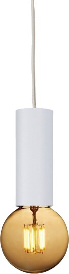 Oz Pendel For E27 u/takkopp  Diameter 6 Cm  Hvit