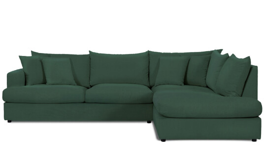 Soffadirekt BOLNUEVO L sofa Høyre Grønn Soffadirekt BOLNUEVO L sofa Høyre Grønn