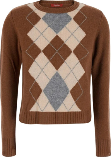 Max Mara Dame Strikkevarer Brun S, Max Mara Dame Strikkevarer Brun S,
