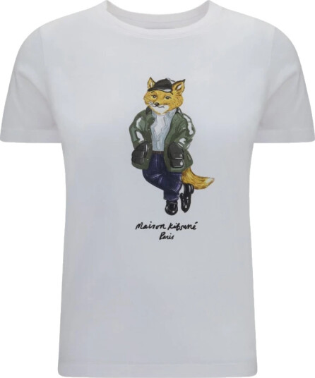 Maison Kitsuné Dame Topper Hvit XS, Maison Kitsuné Dame Topper Hvit XS,