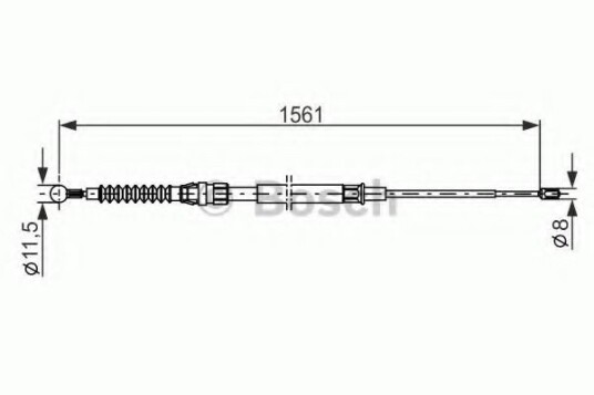 Bremsewire BOSCH 1 987 482 264