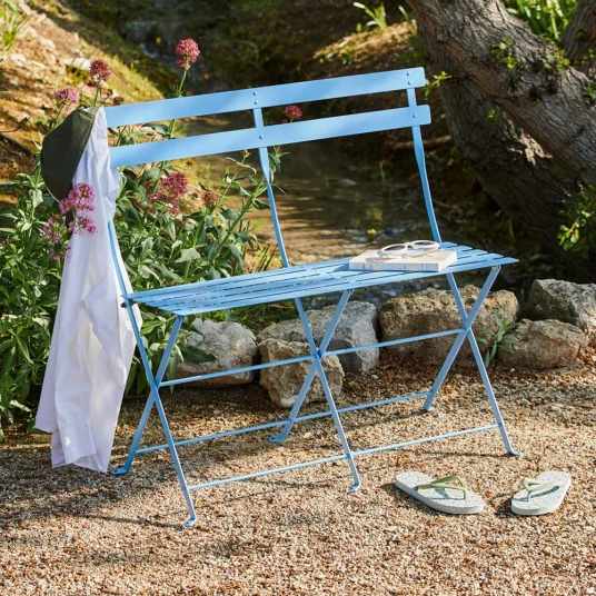 Fermob Bistro 2 seters sofa Maya Blue Fermob Bistro 2 seters sofa Maya Blue