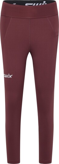 Swix Pace High Waist Cropped Tights W Burgundy XL