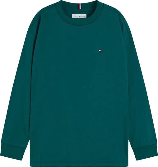 Tommy Hilfiger Essential T Shirt Ls   RURAL GREEN   176
