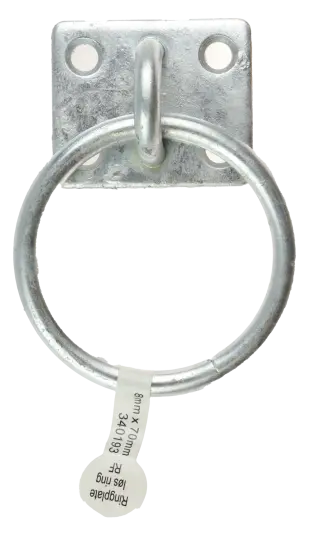 CAL Ringplate m/ løs ring   Galvanisert   8x70 mm