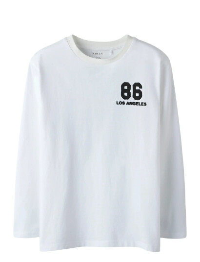 name it Nkmlayton Ls Nreg Top Box White 122-128