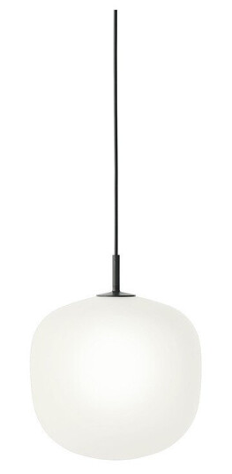 Muuto Rime Pendant 25 cm Opal / Black