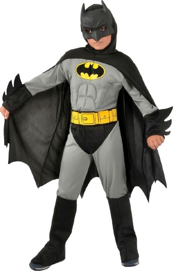 Ciao Srl. Batman Kostymer Dobbeltsidig 2-I-1 Batman Omvendt Ciao Srl. 5-7 år (110-122) Kostymer Grå Svart 11720.5-7-NC