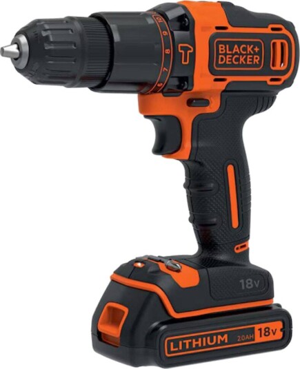 Black+Decker Drill-/Skrutrekker 18v Uten Batteri