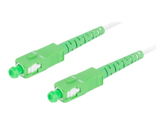 Lanberg - Koblingskabel - Sc/Apc-Enkeltmodus (Hann) Til Sc/Apc-Enkeltmodus (Hann) - 25 M - 3 Mm - Fiberoptisk - Simpleks - 9 / 125 Micron - G.657.A2 - Halogenfri - Hvit - For P/N: Fp-Scap-Se11-0020-Ye Fp-Scap-Ss11-0020-Ye Fp-Scap-Ss21-1202-Mc