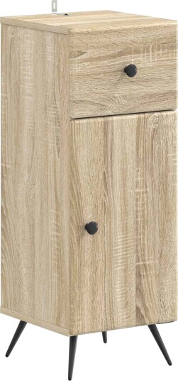 vidaXL Baderom Oppbevaringsskap BREDA Sonoma eik 30 x 31 x 80 cm