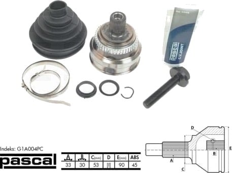 Drivledd PASCAL G1A004PC