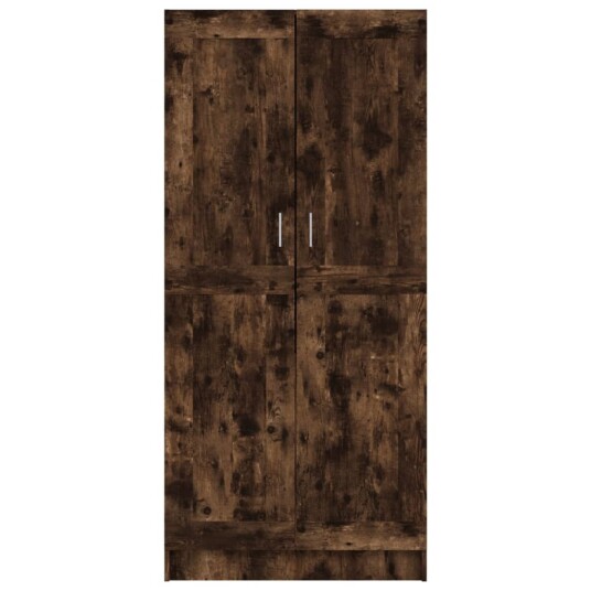 vidaXL Garderobe røkt eik 82,5x51,5x180 cm konstruert tre vidaXL Garderobe røkt eik 82,5x51,5x180 cm konstruert tre