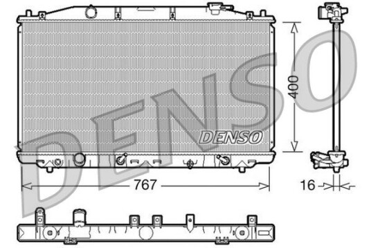 Radiator DENSO DRM40025