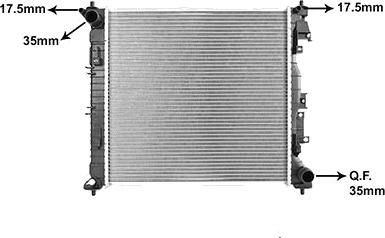 VAN WEZEL 82012754 Radiator motorkjøling