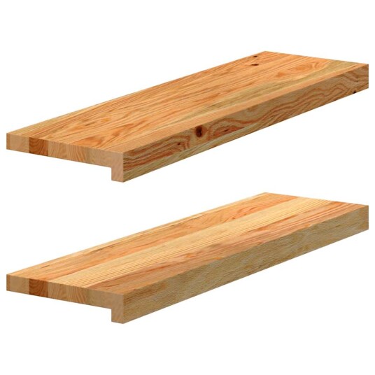 2 Stk Lysebrun 70x20x2cm Heltre Eik 2 Stk Lysebrun 70x20x2cm Heltre Eik
