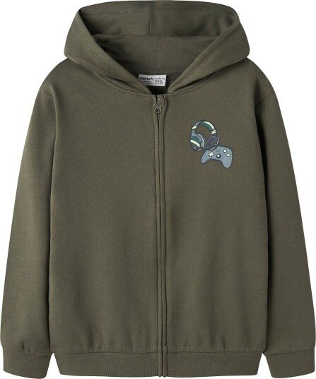 Name It Cardigan NkmVoltinus Olive Natt/Spill Name It 7 8 år (122 128) Cardigan Armygrønn Grønn