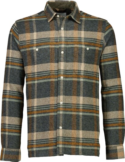 Bison Twill Check Heavy Shirt L/S DK SAND XL Bison Twill Check Heavy Shirt L/S DK SAND XL