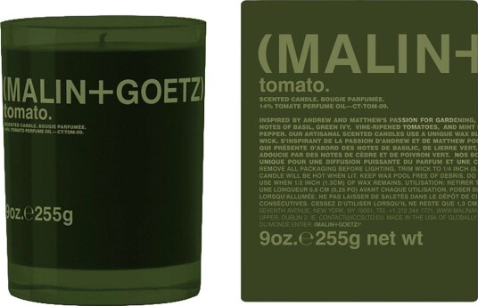 Malin+Goetz Malin+Goetz Tomato Candle Green Wax 255G   NO COLOR   255 G