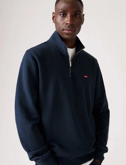 Levi"s® Original Hm 1/4 Zip Navy Blaze   Navy   XL