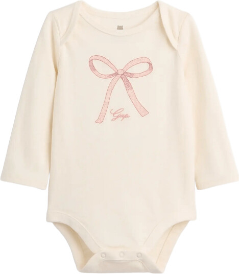GAP Baby Organic Cotton Graphic Bodysuit Cream 80/86 GAP Baby Organic Cotton Graphic Bodysuit Cream 80/86