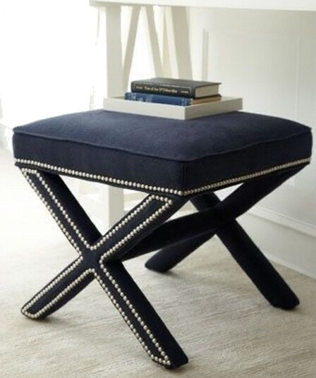 Mursida Sittepuff 60 cm Mørkeblå