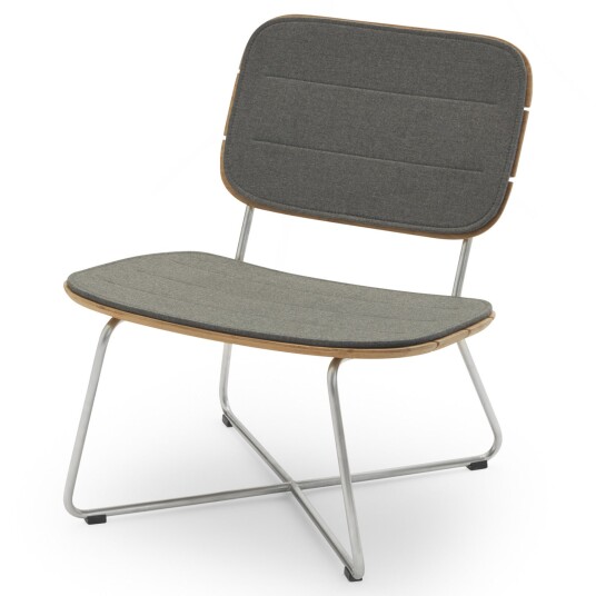 Skagerak Lilium Lounge Chair Cushion Charcoal Skagerak Lilium Lounge Chair Cushion Charcoal