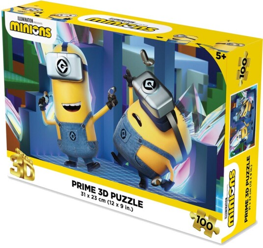 Minions Bob and Kevin contains 100pc 12x9 in 3D Lenticular Puzzle Minions Bob and Kevin contains 100pc 12x9 in 3D Lenticular Puzzle