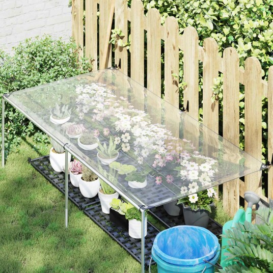 vidaXL Plante Dekke Gjennomsiktig 2,5 x 1 m PE