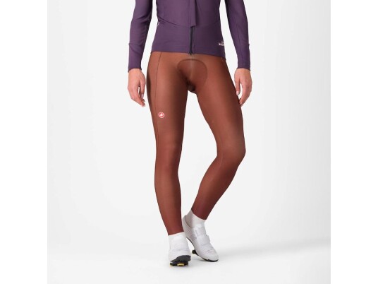 Castelli Espresso DT bibtights med seler deep mocha dame Castelli Espresso DT bibtights med seler deep mocha dame