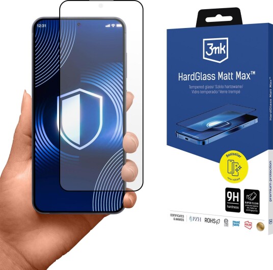 3mk HardGlass Matt Max - screen protector for mobile phone - matte