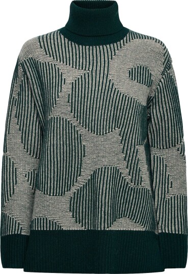 Marimekko Rws Värähtely Unikko   DARK GREEN OFF WHITE   XS