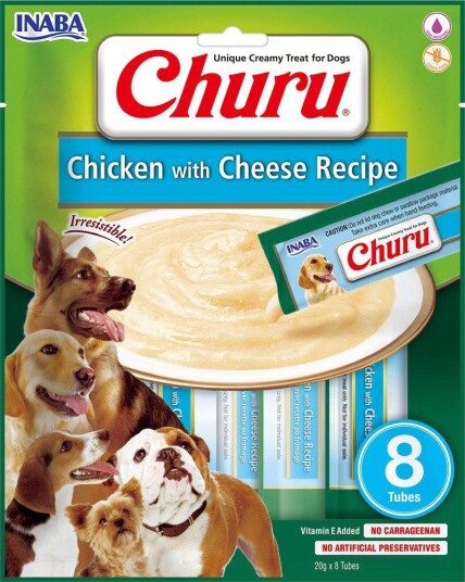 Churu|Inaba Churu Inaba Churu med ost for hund 8x20gr kylling