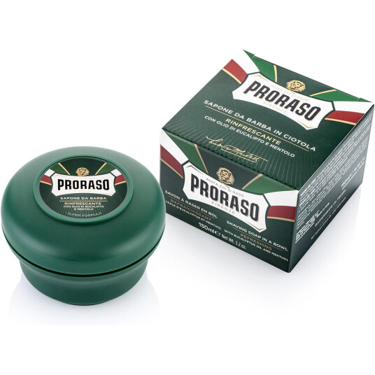 Barbersåpe PRORASO Refreshing Eucalyptus & Menthol 150 ml