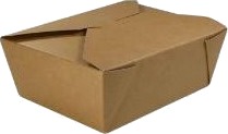 Kinaæske 1 Ltr 170/155X140/120X65 Mm Pap Pe Belægning Brun,300 Stk/Krt