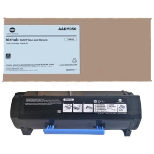 Konica Minolta TNP-55 Konica Minolta TNP-55 Tonerkassett Svart Konica Minolta TNP-55 Konica Minolta TNP-55 Tonerkassett Svart