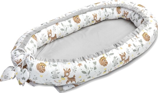 Sensillo Velvet Babynest 80x45 cm Forest Adventure