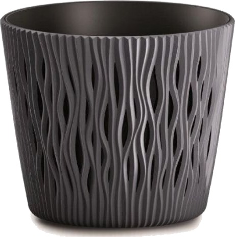 Prosperplast Potte Sandy Round - Antrasitt Str. Ø22 Cm