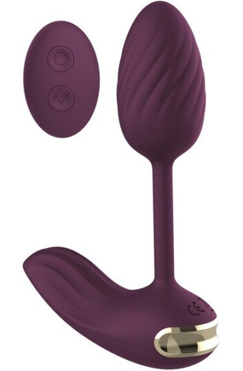 Essentials Flexible Wearable Vibrating Egg Purple