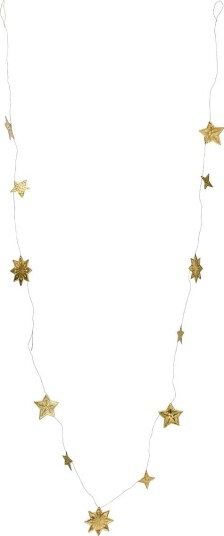House Doctor Stars girlander 200 cm antikk messing House Doctor Stars girlander 200 cm antikk messing