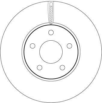 Bremseskive TRW DF6975
